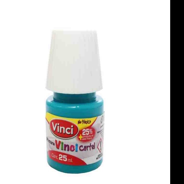 PINTURA CARTEL 65 VINCI 25ML.AZUL TURQUESA E.10 C.200